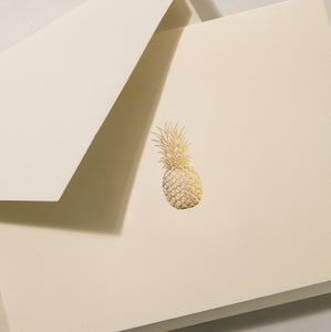 Engraved Pineapple Note Cards
