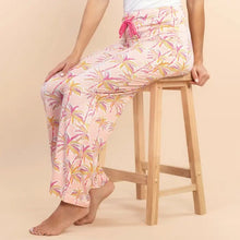 Load image into Gallery viewer, Pink Palm Pajama Pants