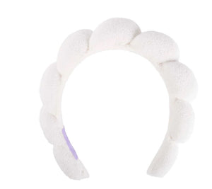 Plush Spa Headband, 6 asst