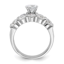 Load image into Gallery viewer, Sterling Silver Rhodium-plated CZ Two Piece Set