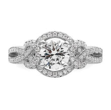 Load image into Gallery viewer, Sterling Silver Rhodium-plated CZ Bridal Set