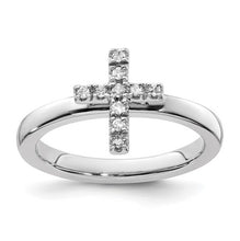 Load image into Gallery viewer, Expressions Cross Diamond Ring