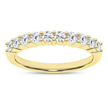 Load image into Gallery viewer, 0.6 ctw Shared-Prong Wedding Band (Round)