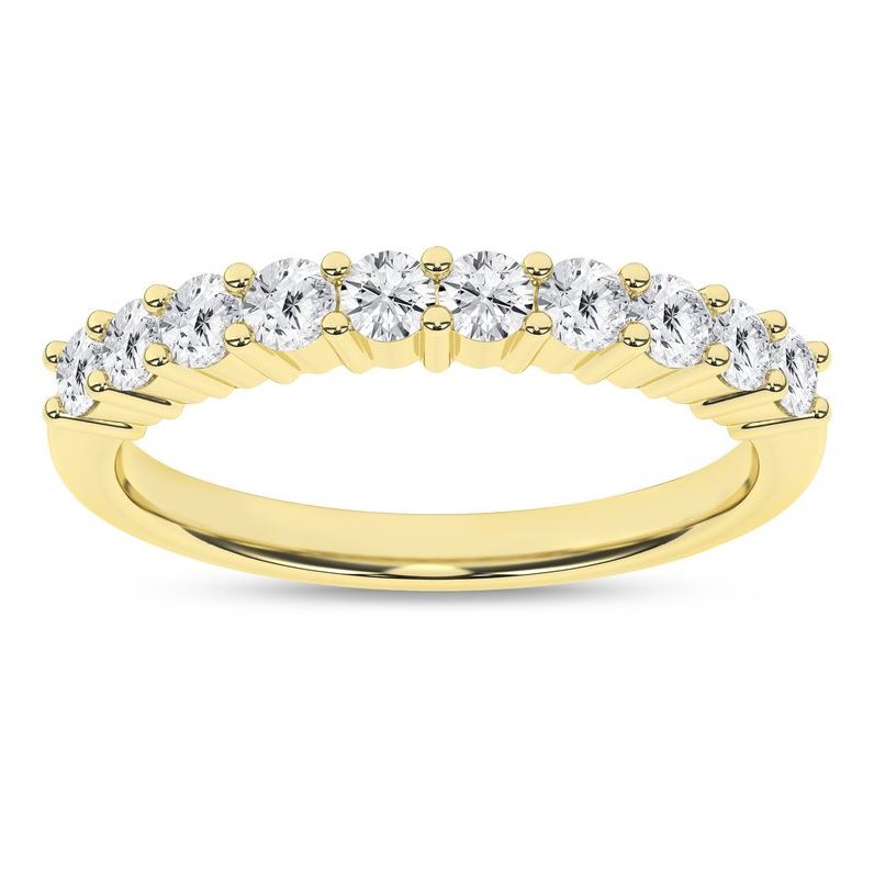 0.6 ctw Shared-Prong Wedding Band (Round)