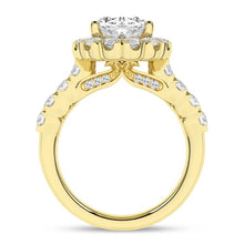 Load image into Gallery viewer, 3 CTW Oval Elegant Halo Ring