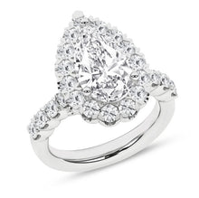 Load image into Gallery viewer, Pear Elegant Halo Ring