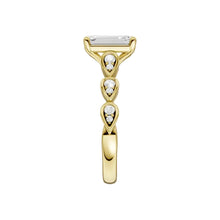 Load image into Gallery viewer, Emerald Trellis Shank Engagement Ring