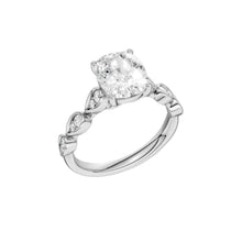 Load image into Gallery viewer, Elongated Cushion Trellis Shank Engagement Ring
