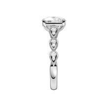 Load image into Gallery viewer, Elongated Cushion Trellis Shank Engagement Ring