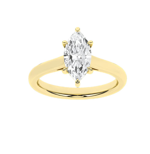 1.5 ctw Marquise  Solitaire Ring