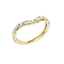 Load image into Gallery viewer, Round+Baguette 3-Stone Matching Wedding Band