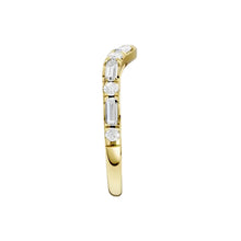 Load image into Gallery viewer, Round+Baguette 3-Stone Matching Wedding Band