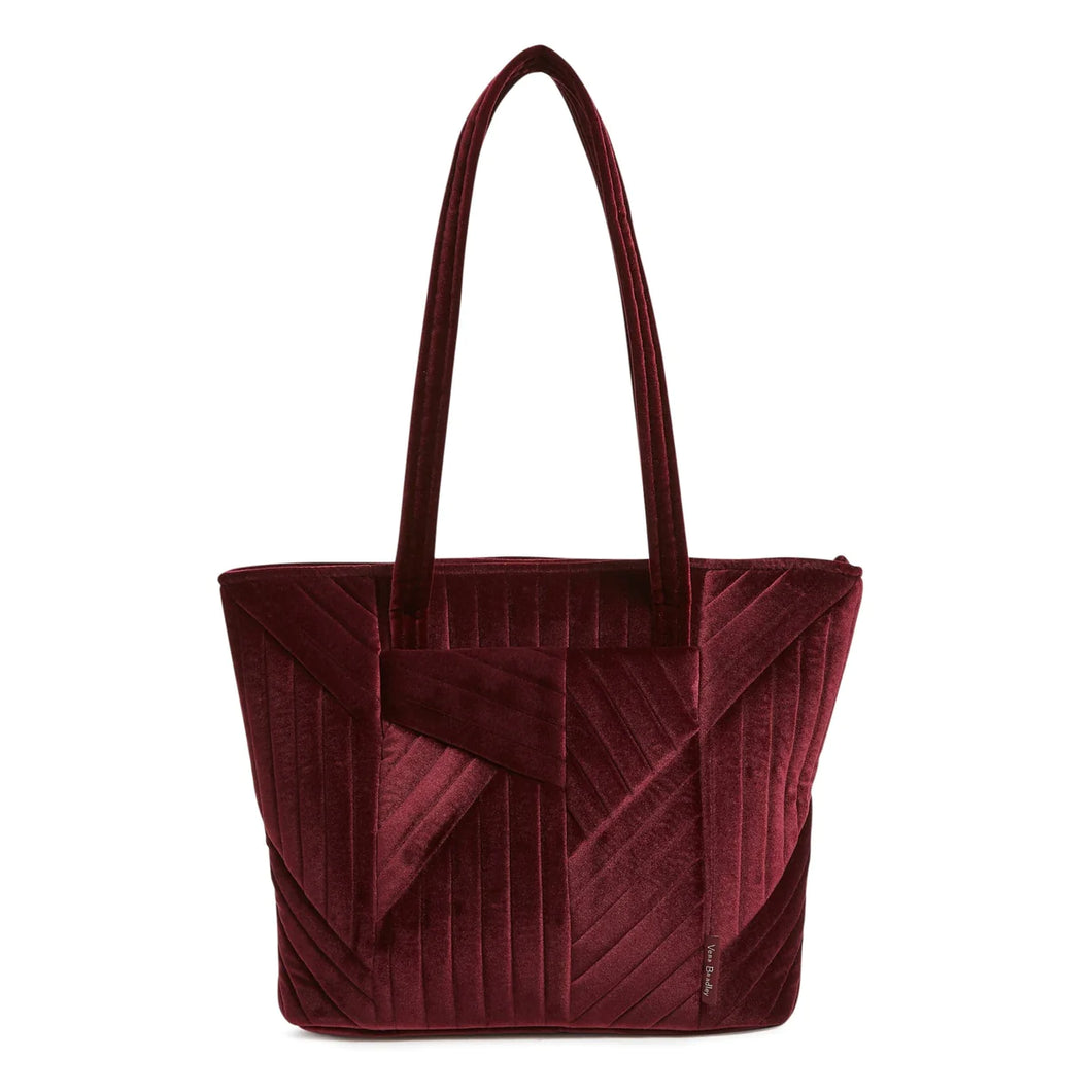 Raisin Velvet Small Vera Tote Bag