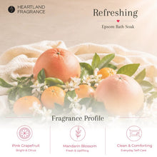 Load image into Gallery viewer, Refreshing Epsom Spa Soak- Grapefruit Mandarin