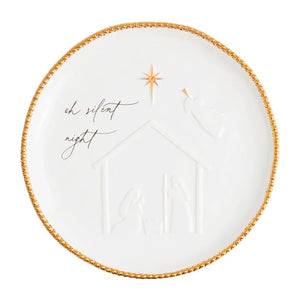 Round Nativity Platter