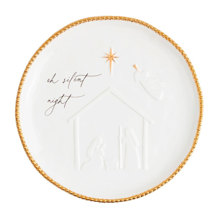 Round Nativity Platter