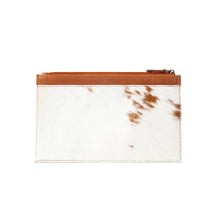 Load image into Gallery viewer, Hayride Hairon Leather Pouch - Brown