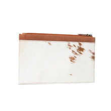 Load image into Gallery viewer, Hayride Hairon Leather Pouch - Brown