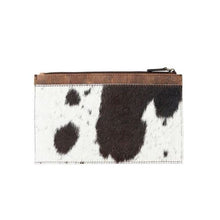 Load image into Gallery viewer, Hayride Hairon Leather Pouch - Black