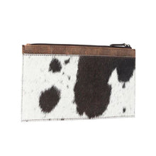 Load image into Gallery viewer, Hayride Hairon Leather Pouch - Black