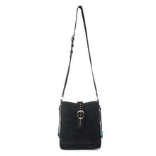 Load image into Gallery viewer, Yellowstone Stonecrest Suede Leather Concealed Carry Bag - Charcoal Black