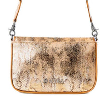 Load image into Gallery viewer, Golden Wild Print Leather Bag -  Snake Print