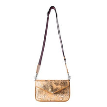 Load image into Gallery viewer, Golden Wild Print Leather Bag -  Snake Print