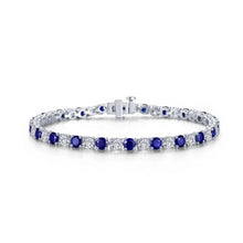 Load image into Gallery viewer, 11 CTW Classic Sapphire Tennis Bracelet