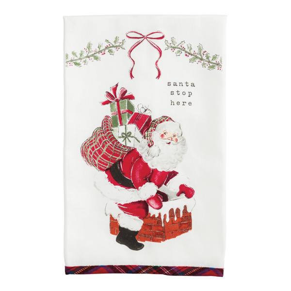 Mudpie Santa Stop Towel