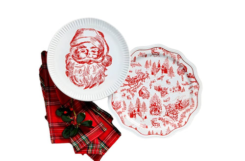 Santa & Toile Nested Platters