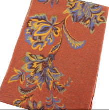 Load image into Gallery viewer, Floral Heirloom Polyester Scarf - Orange
