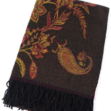 Load image into Gallery viewer, Floral Heirloom Polyester Scarf - Black