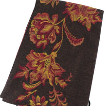 Load image into Gallery viewer, Floral Heirloom Polyester Scarf - Black