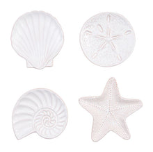 Load image into Gallery viewer, Shell Tidbit Plates, 4 asst
