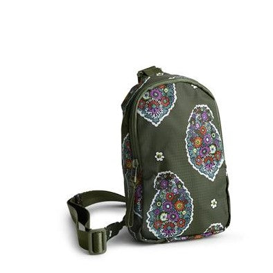 Kew Gardens Green Small Lorman Sling Backpack