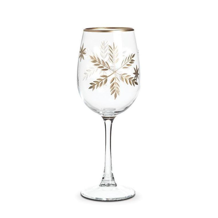 snowflake wine glass Snowflake Goblet, Set of 4 – Hartzog Gifts & Fine Jewelers