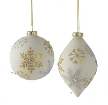 Load image into Gallery viewer, Snowflake Pattern Shape Ornaments