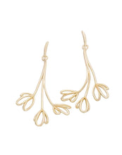 Load image into Gallery viewer, Spring Tulip Earrings Gold