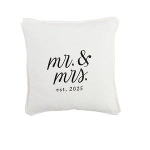 Square Mr. & Mrs. est. 2025 Pillow