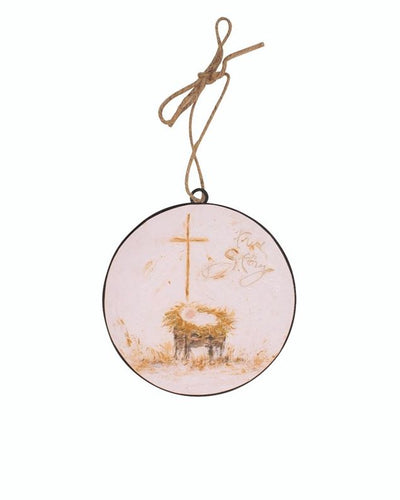 True Story Metal Disc Ornament