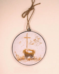 True Story Metal Disc Ornament