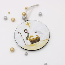 Load image into Gallery viewer, Holy Family Metal Disc Ornament