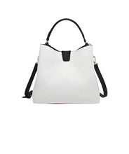 Load image into Gallery viewer, Tati Vegan Satchel- White and Black