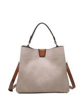 Load image into Gallery viewer, Tati Vegan Satchel- Warm Grey