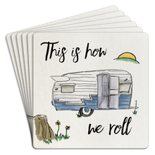 Load image into Gallery viewer, This is How We Roll Paper Coaster 6pk