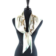 Load image into Gallery viewer, 100% Polyester Butterfly Print Triangle Scarf - Mint
