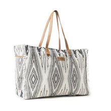 Load image into Gallery viewer, Tribal Spirit Adventure Weekender Bag In Off White