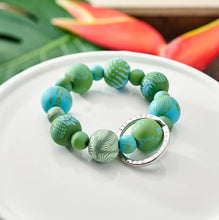 Load image into Gallery viewer, Tropical Green Wrist Keychain