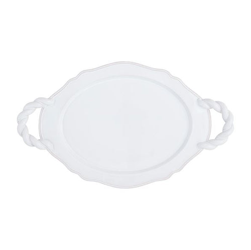 Twisted Handle Ceramic Platter