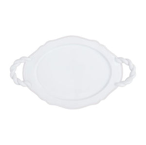 Twisted Handle Ceramic Platter